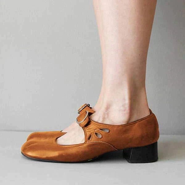 Emily™ - Leather Heel Sandals
