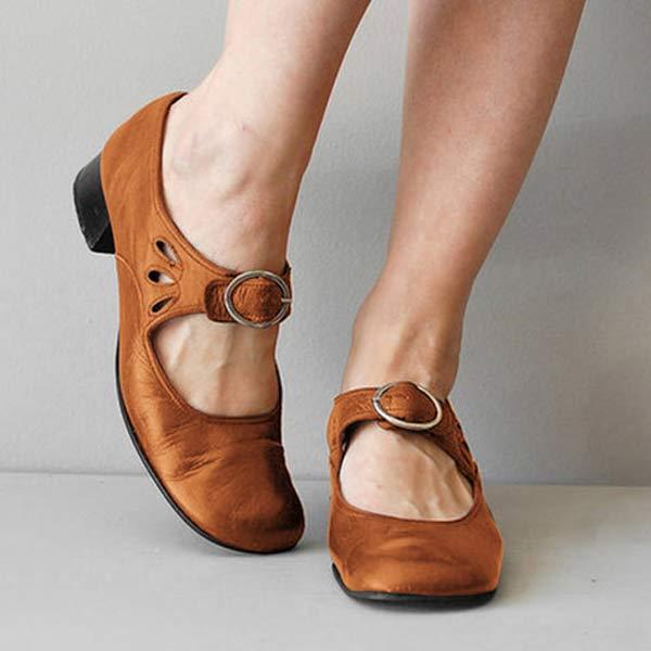Emily™ - Leather Heel Sandals