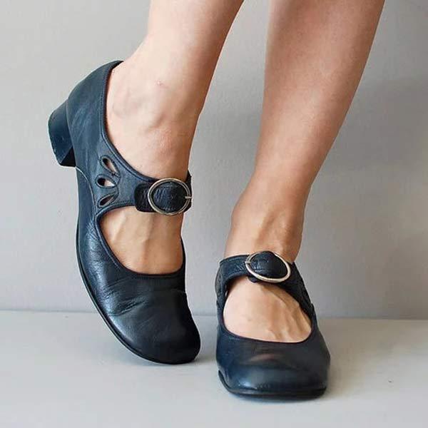 Emily™ - Leather Heel Sandals