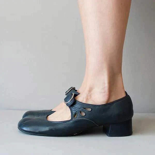 Emily™ - Leather Heel Sandals