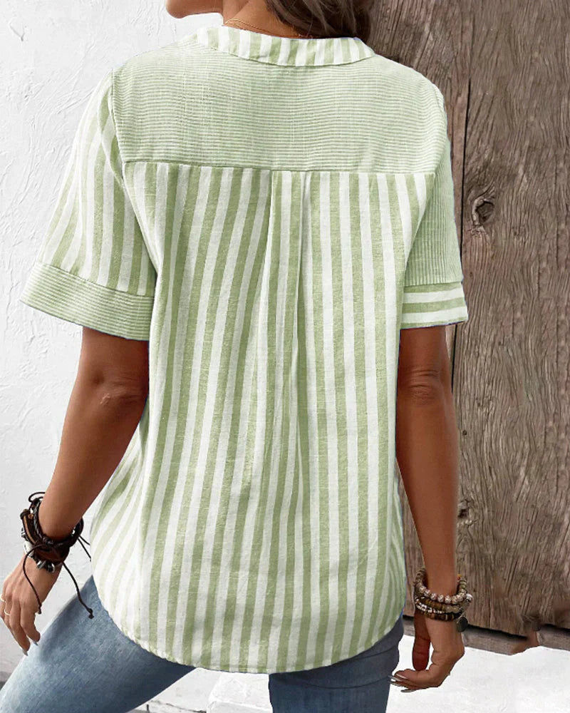 Laila™ - Soft Striped Blouse